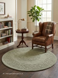 Royale Aubusson Mint Circle Rug - Thumbnail - 2