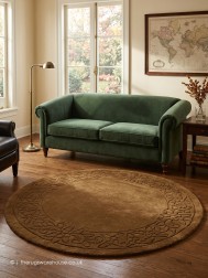 Royale Lux Gold Circle Rug - Thumbnail - 2