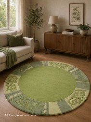 Ambadi Green Circle Rug - Thumbnail - 2