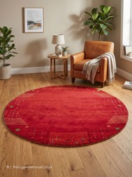 Nakarta Denver Red Circle Rug - Thumbnail - 2