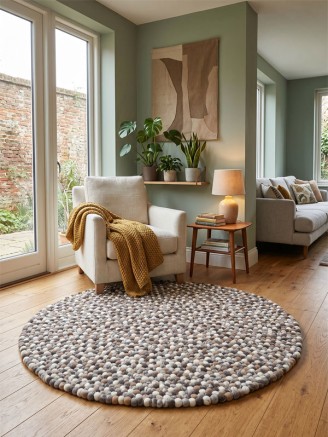 Felty Natural Multi Circle