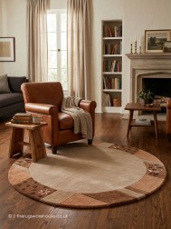 Royal Ganges Honey Circle Rug - Thumbnail - 2