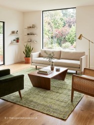Groove Green Rug - Thumbnail - 2