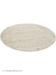 Groove Beige Circle Rug - Thumbnail - 5