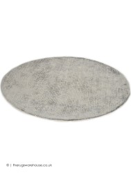 Groove Silver Circle Rug - Thumbnail - 5