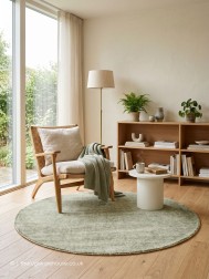 Groove Green Circle Rug - Thumbnail - 2