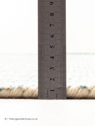 Groove Turquoise Circle Rug - Thumbnail - 3