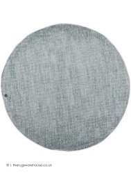 Groove Turquoise Circle Rug - Thumbnail - 6