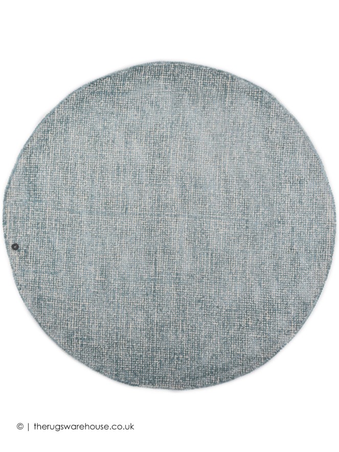 Groove Turquoise Circle Rug - 6