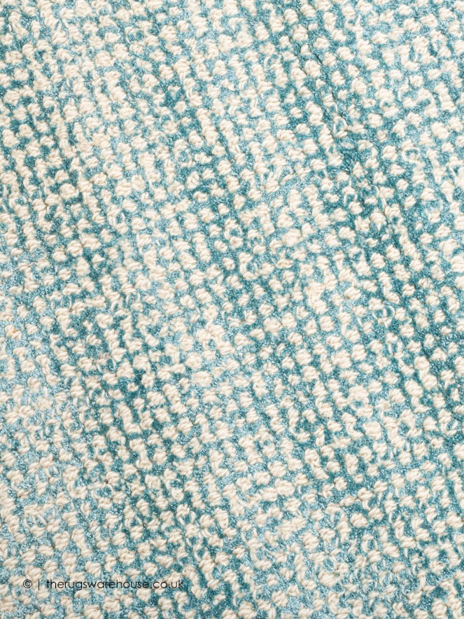 Groove Turquoise Circle Rug - 4