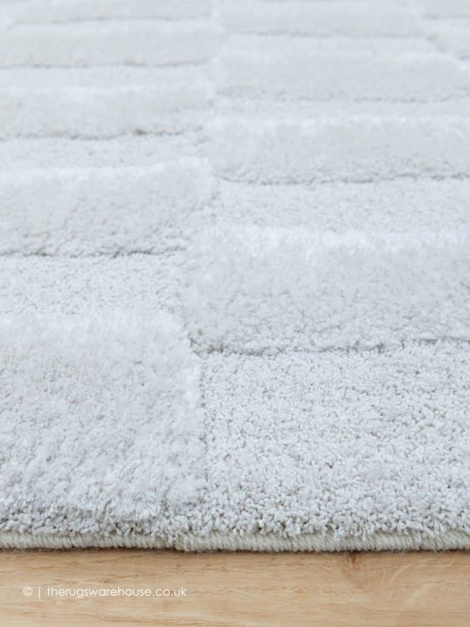 Cleo Grid White Rug - 4