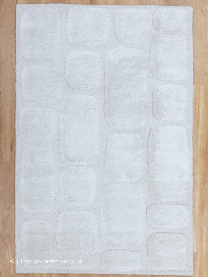 Cleo Cobbles White Rug - 9
