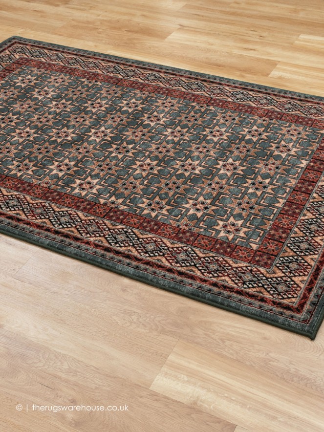 Pashtun Green Rug - 8