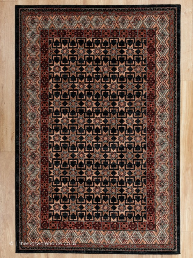 Pashtun Black Rug - 9