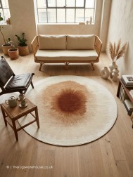 Drop Indian Snow Circle Rug - Thumbnail - 2