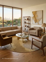 Lagoon Sunset Circle Rug - Thumbnail - 2