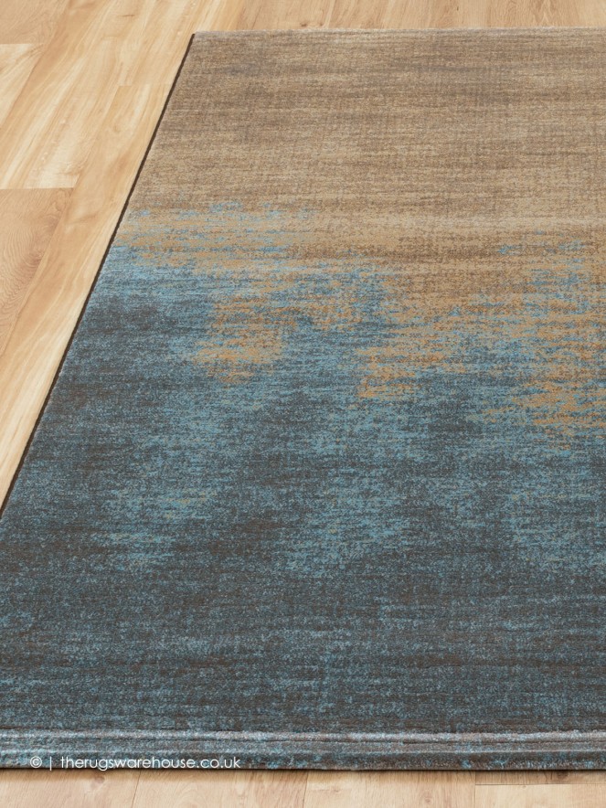 Gravel Copper Blue Rug - 4