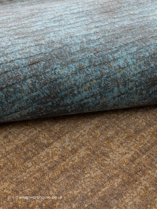 Gravel Copper Blue Rug - 6
