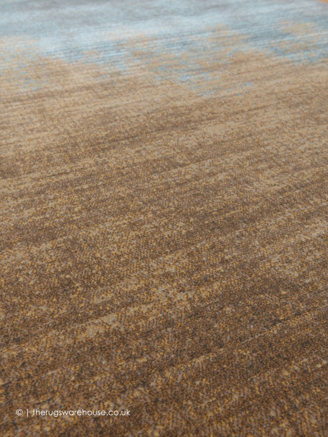 Gravel Copper Blue Rug - 7