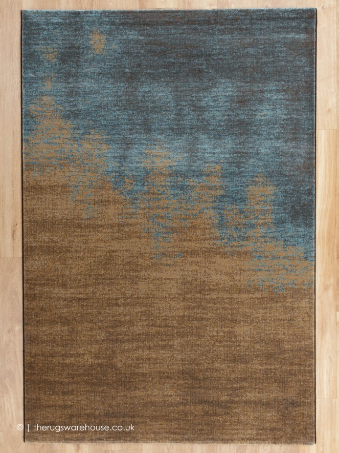 Gravel Copper Blue Rug - 10