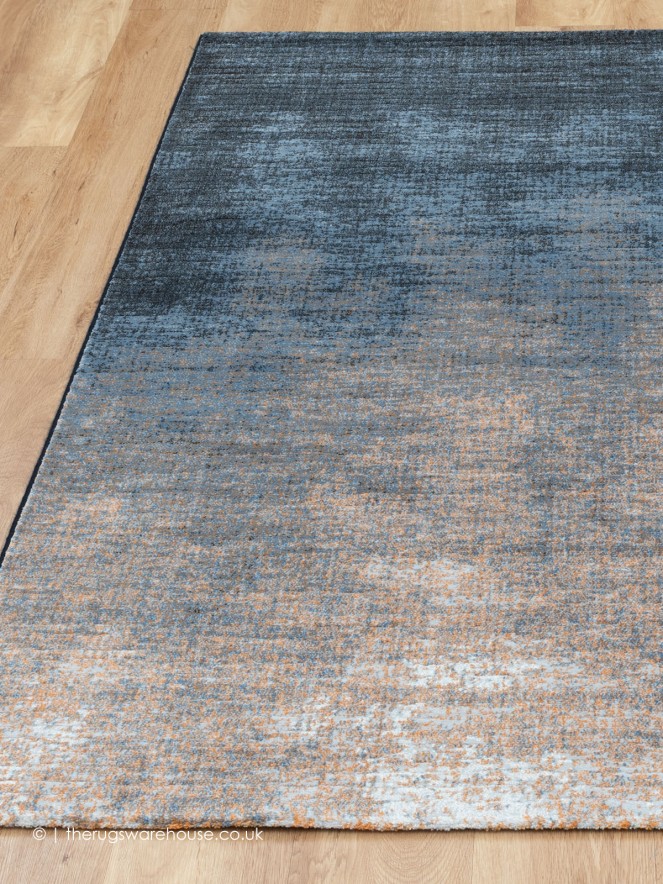 Gravel Blue Orange Rug - 3
