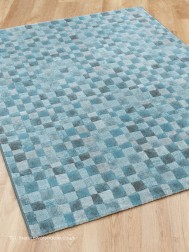 Pixel Code Blue Rug - Thumbnail - 2