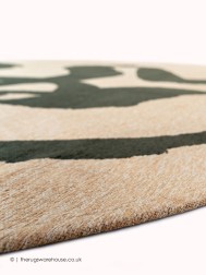 Ribbon Green Circle Rug - Thumbnail - 3