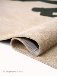 Ribbon Green Circle Rug - Thumbnail - 4