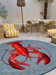 Lobster Circle Rug - Thumbnail - 2