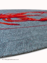 Lobster Circle Rug - Thumbnail - 3