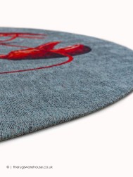 Lobster Circle Rug - Thumbnail - 6