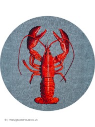 Lobster Circle Rug - Thumbnail - 7