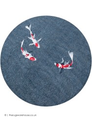 Koi Circle Rug - Thumbnail - 8