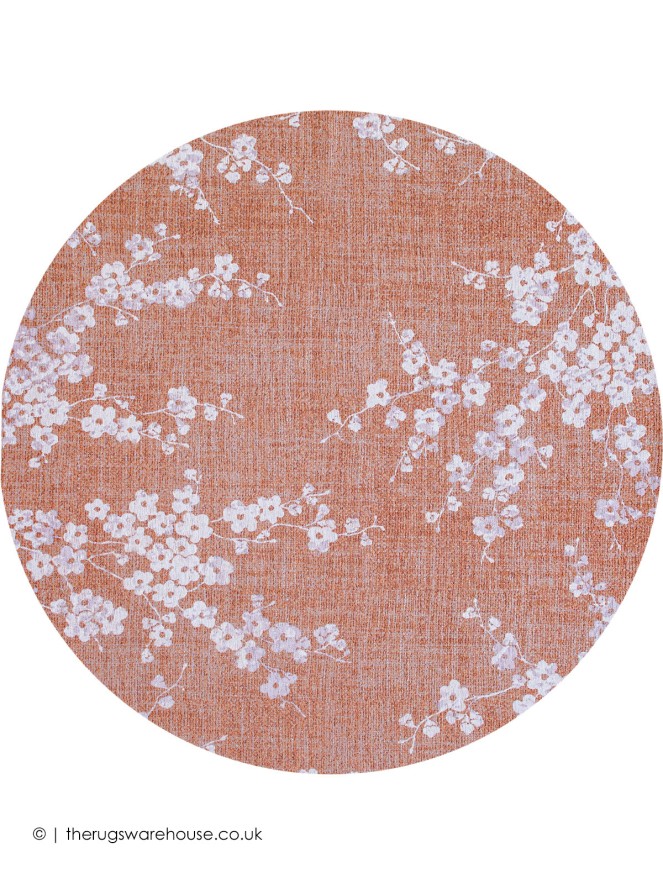 Sakura Copper Pink Circle Rug - 7