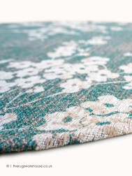 Sakura Lake Blue Circle Rug - Thumbnail - 3