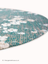 Sakura Lake Blue Circle Rug - Thumbnail - 4