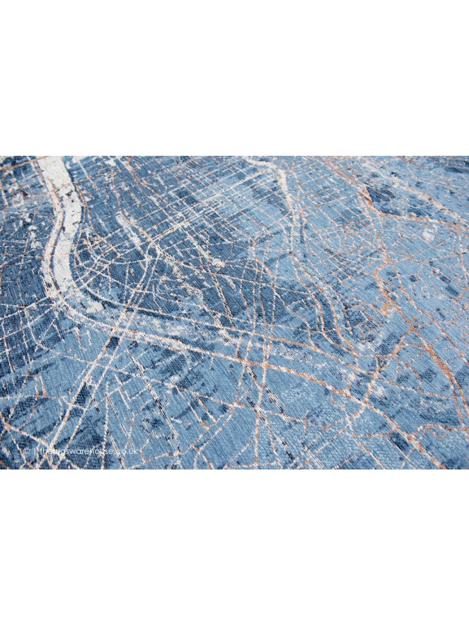 Tokyo Conductive Blue Circle Rug - 5