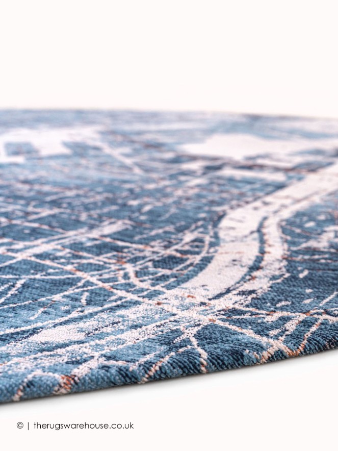 Tokyo Conductive Blue Circle Rug - 3