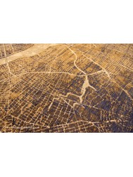 New York Gatsby Gold Circle Rug - Thumbnail - 6