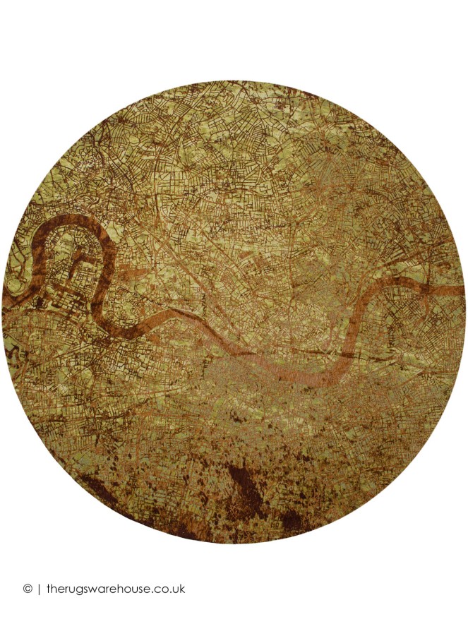 London Green Meadows Circle Rug - 5