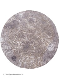 Paris Space Trip Circle Rug - Thumbnail - 6