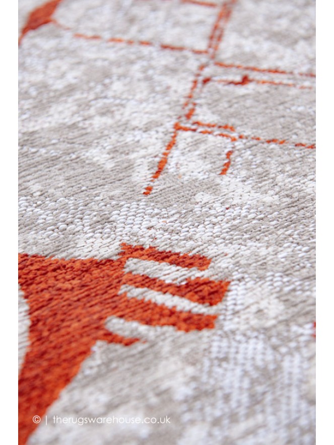 Amsterdam Orange Circle Rug - 4