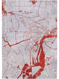 Amsterdam Orange Circle Rug - Thumbnail - 5