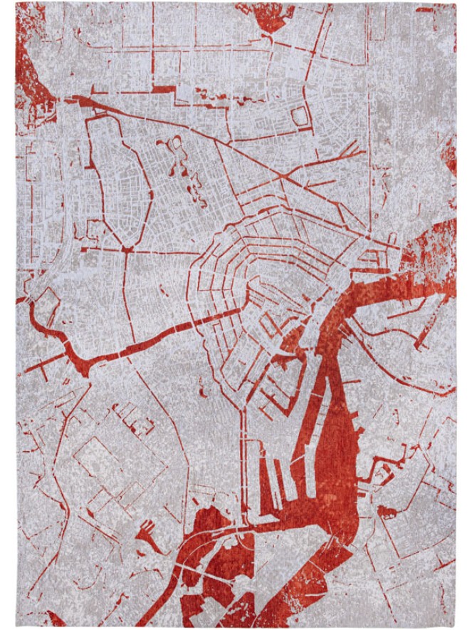 Amsterdam Orange Circle Rug - 5