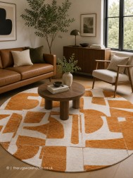 Papercut Gold Circle Rug - Thumbnail - 2