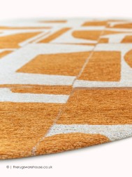 Papercut Gold Circle Rug - Thumbnail - 3