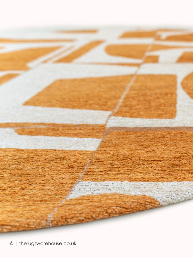 Papercut Gold Circle Rug - 3