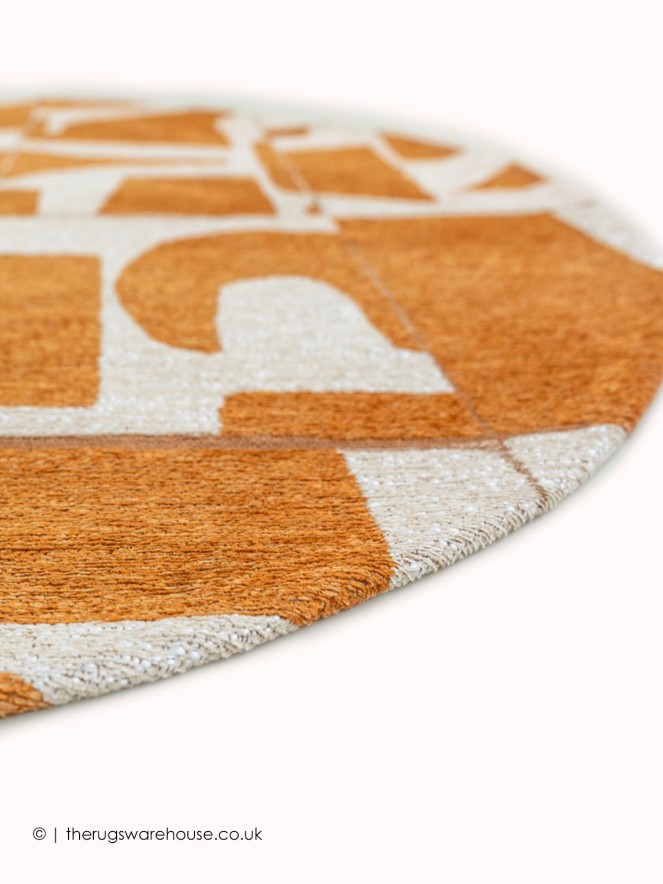Papercut Gold Circle Rug - 8