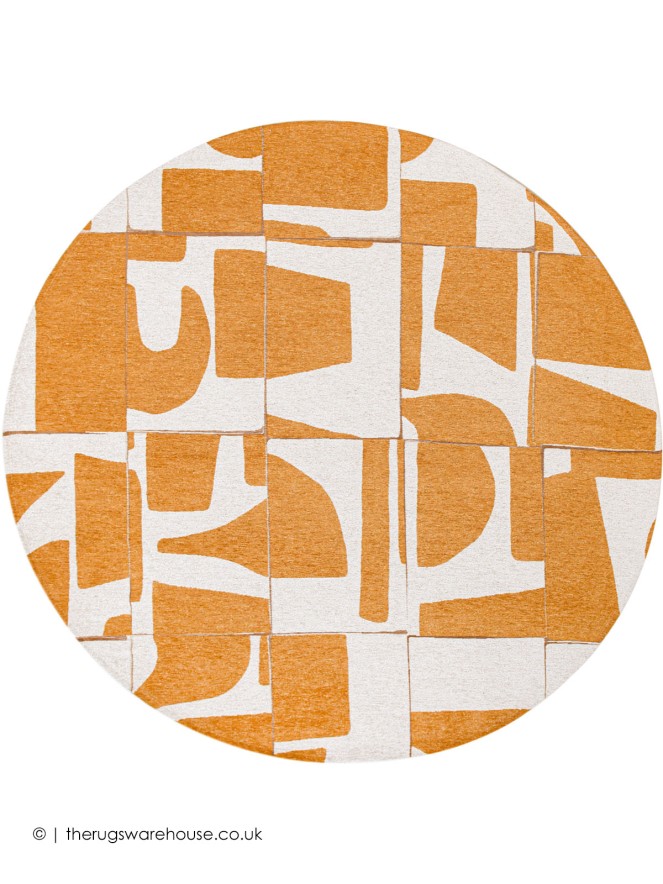 Papercut Gold Circle Rug - 9