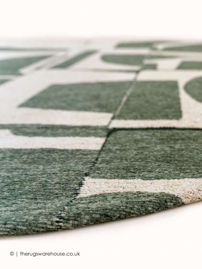 Papercut Sea Spray Circle Rug - 3